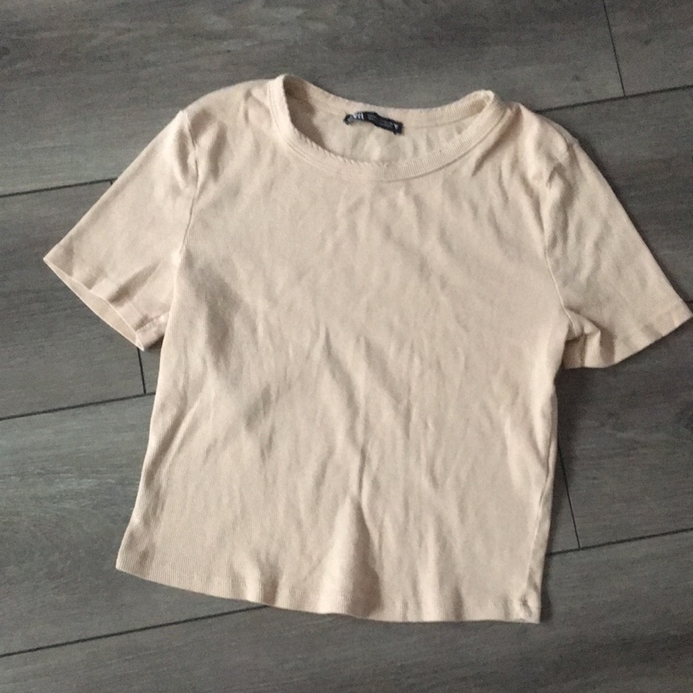 Beige Zara t shirt